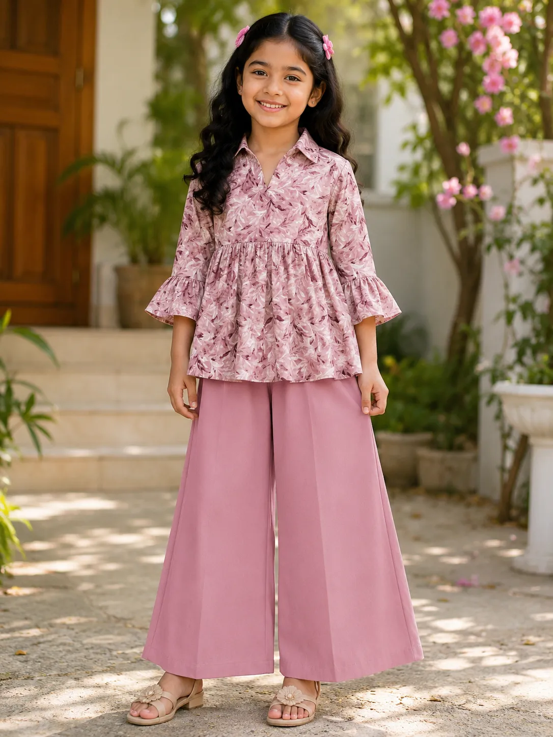 Girl Tops & Palazzo Set-2Ps Combo MGTPSC-301 view 3