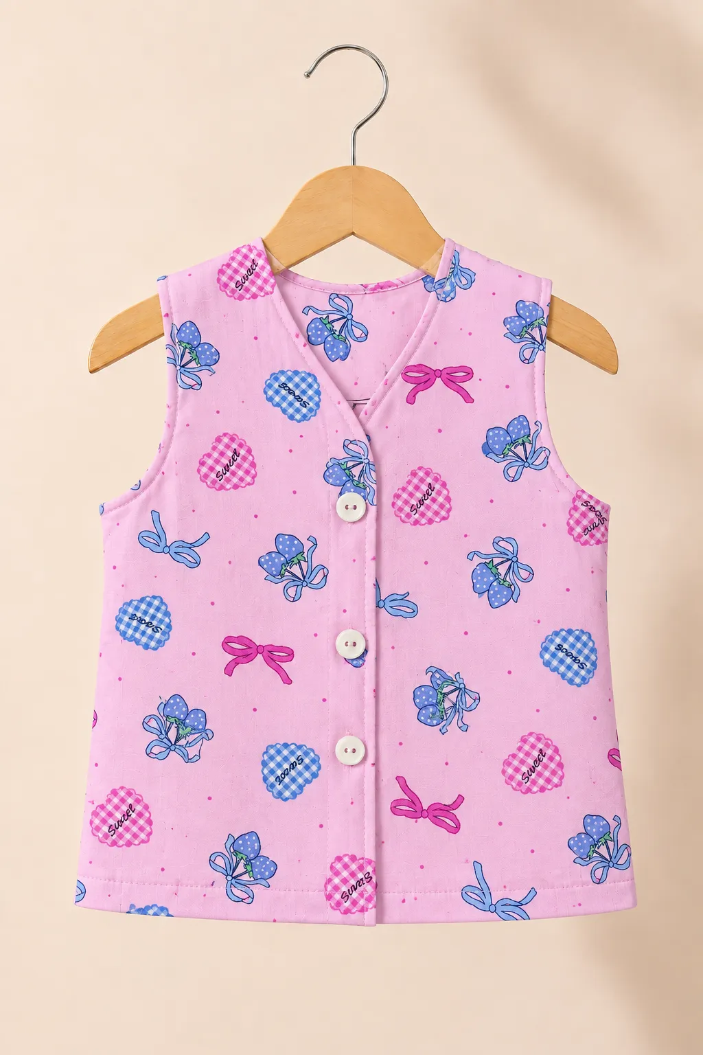 Newborn Girl Kids Dress 5 Pcs Combo MKNBDC-953 view 3