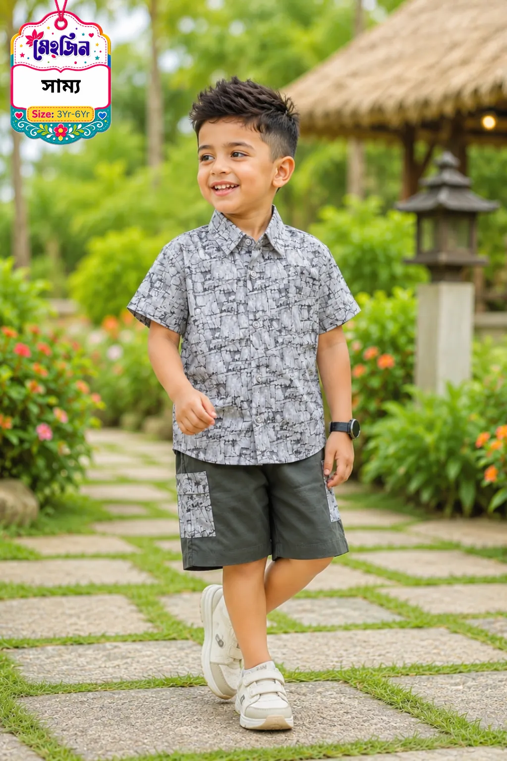 Boys Shirt & Pant 3Ps Combo - MBSPC-901 view 3